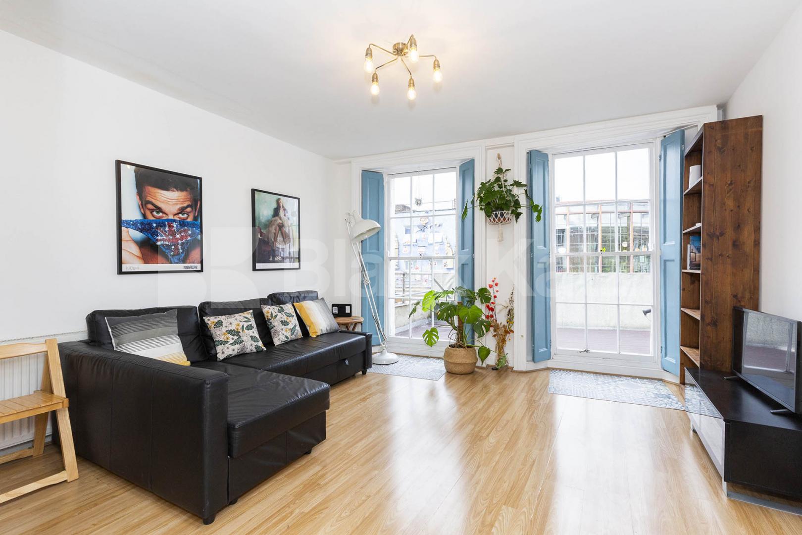 Spacious two double bedroom property with a large canal facing roof terrace  Camden High Street, Camden